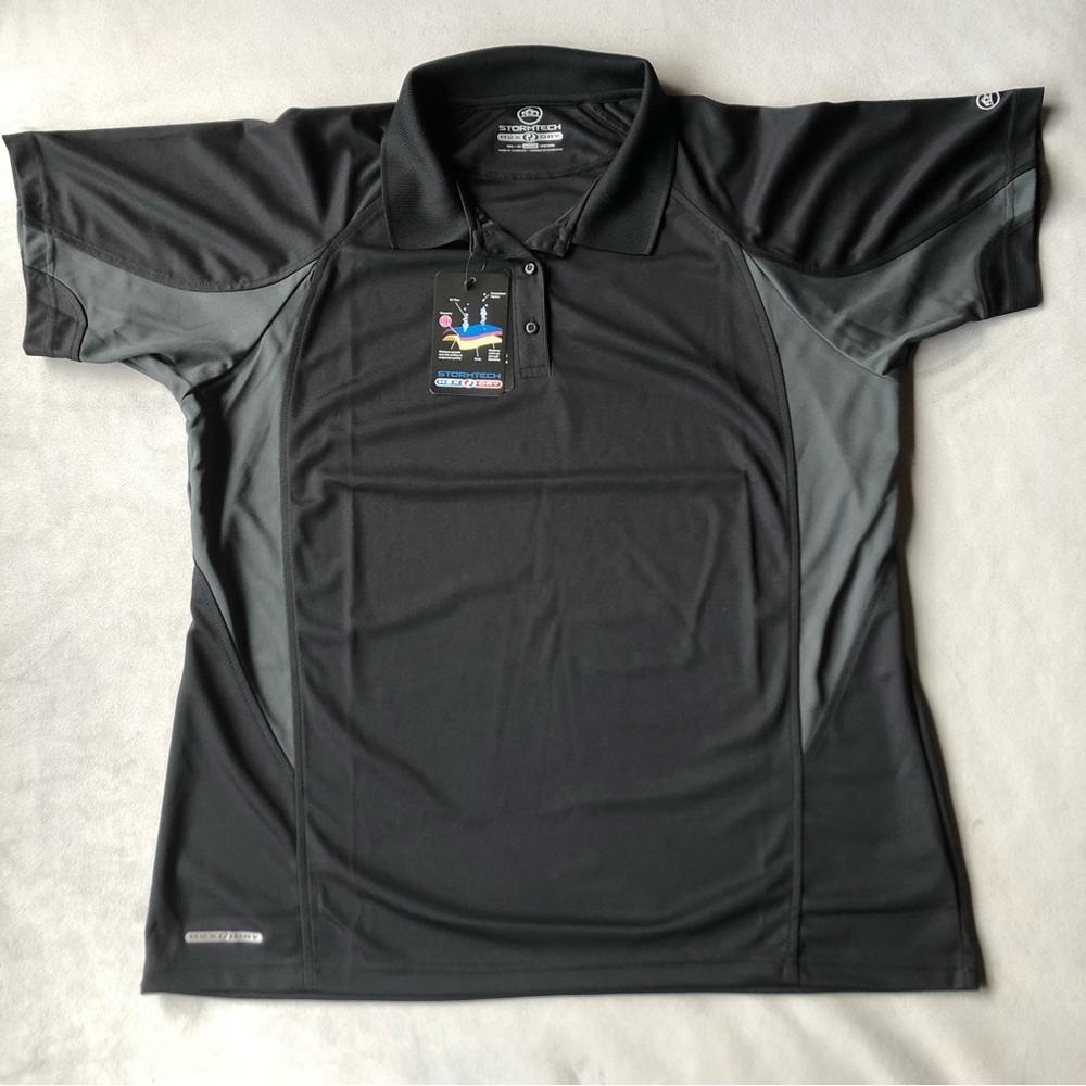 Stormtech ~ Laguna Performance Polo ~ Black with Grey ~ Men’s XXL ~ Brand New!